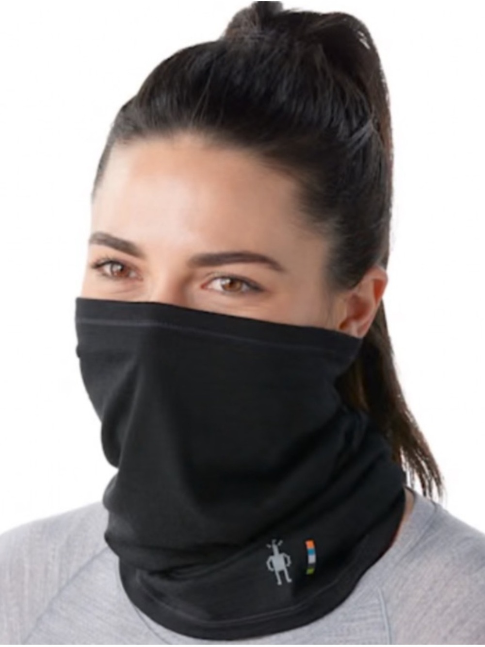 Smartwool 100% Merino Wool Neck Gaiter Black One Size